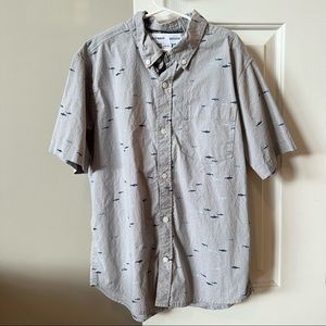 EUC Shark Print Button Down 🦈